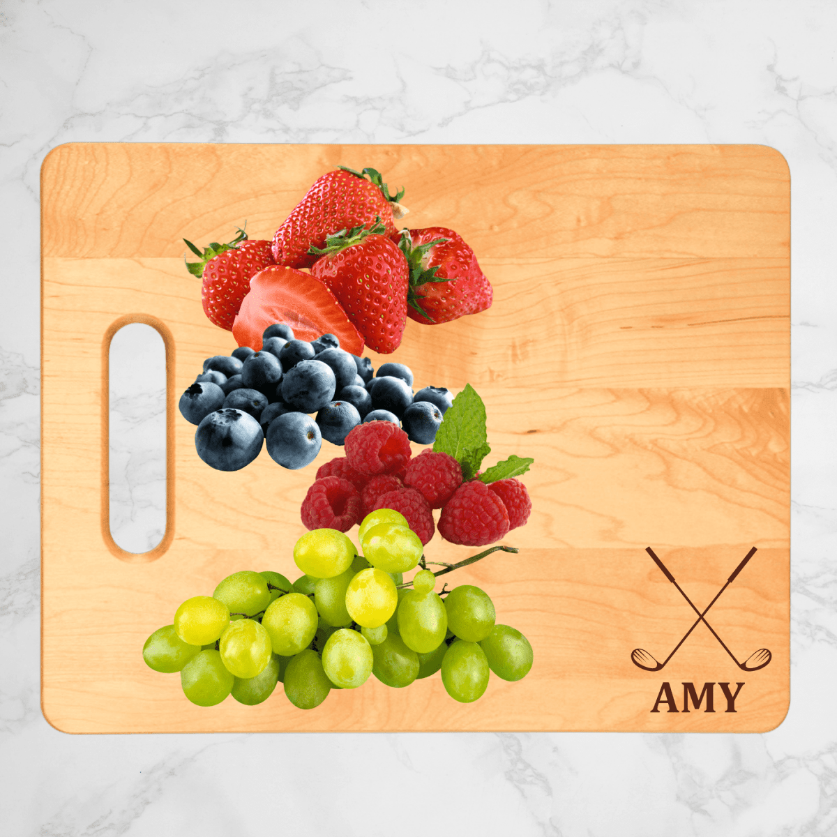 Personalized Golf Maple Cutting Board for her, Customized Gifts for Women by Groovy Girl Gifts