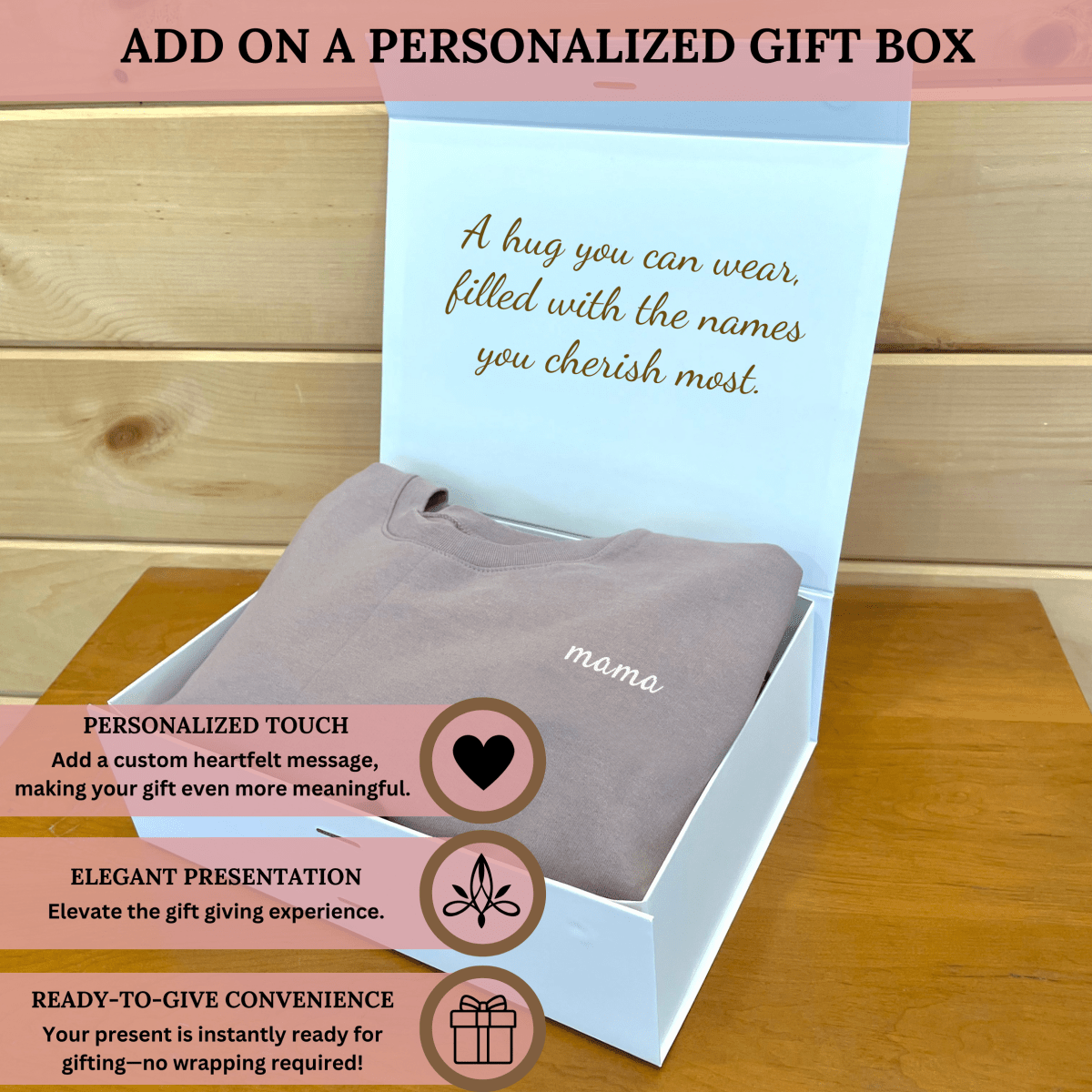 Personalized Custom Kids&#39; Names Mama Sweatshirt for her, Customized Gifts for Women by Groovy Girl Gifts