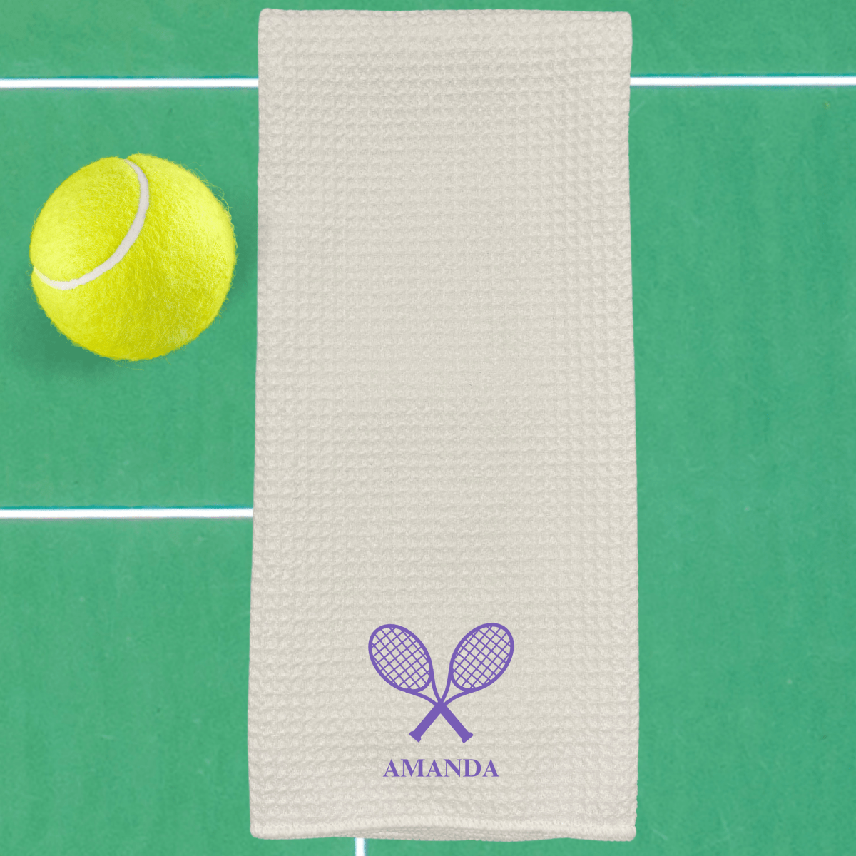 Personalized Custom Tennis Towel for her, Customized Gifts for Women by Groovy Girl Gifts