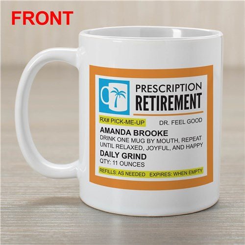Personalized Retirement Mug for her, Customized Gifts for Women by Groovy Girl Gifts