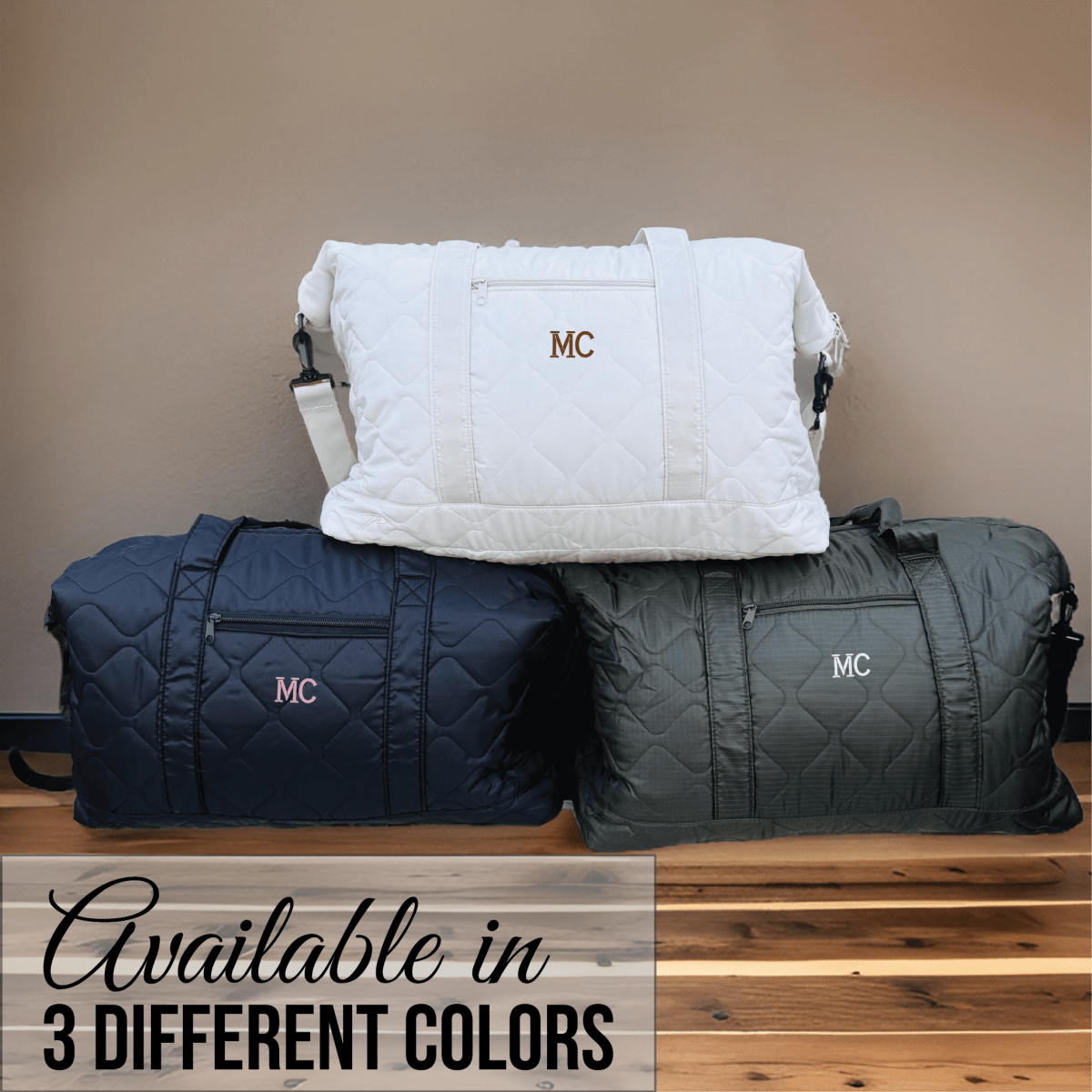 Personalized The Modern Getaway Bag for her, Customized Gifts for Women by Groovy Girl Gifts