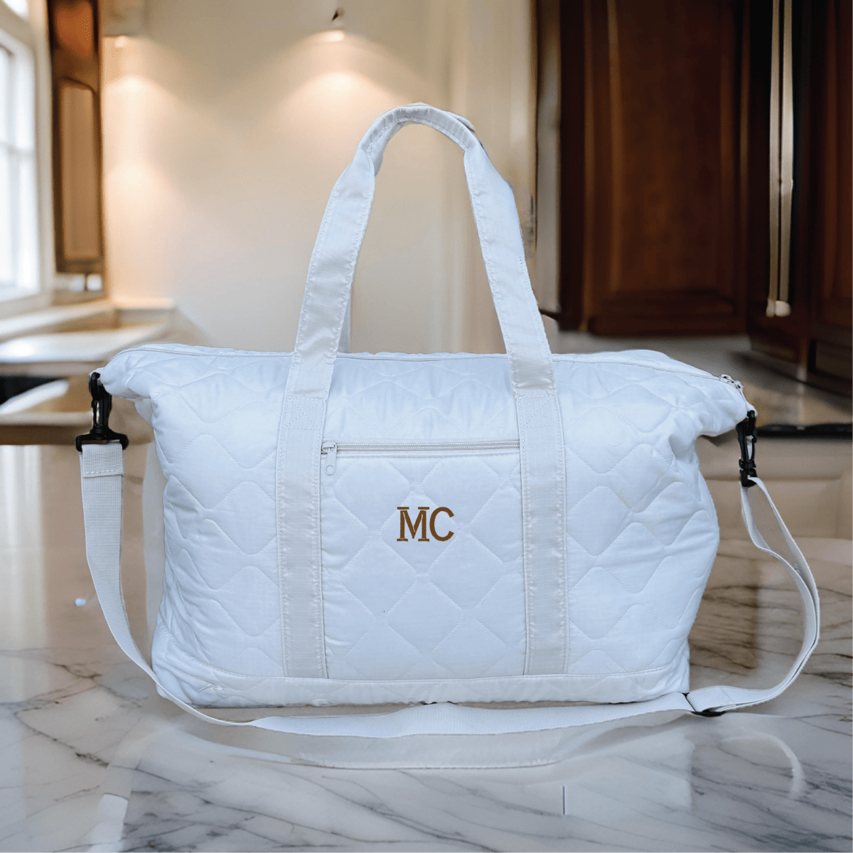 Personalized The Modern Getaway Bag for her, Customized Gifts for Women by Groovy Girl Gifts