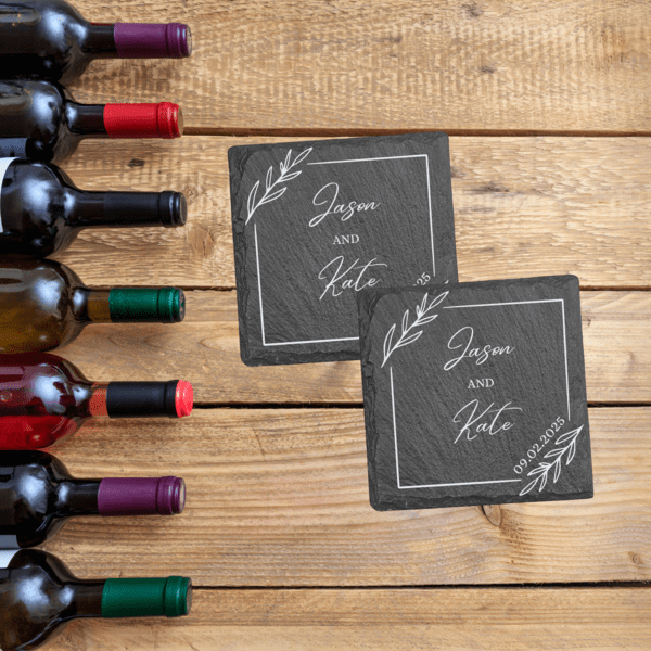 Personalized Romantic Custom Coaster Gift for her, Customized Gifts for Women by Groovy Girl Gifts