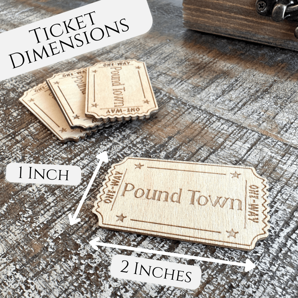 Personalized One - Way Ticket to Pound Town for her, Customized Gifts for Women by Groovy Girl Gifts