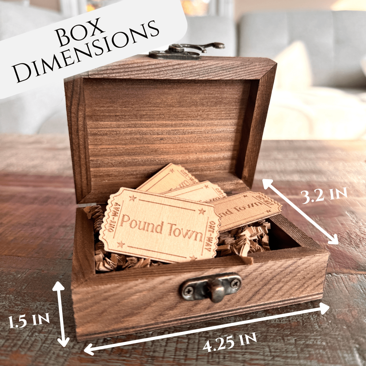 Personalized One - Way Ticket to Pound Town for her, Customized Gifts for Women by Groovy Girl Gifts