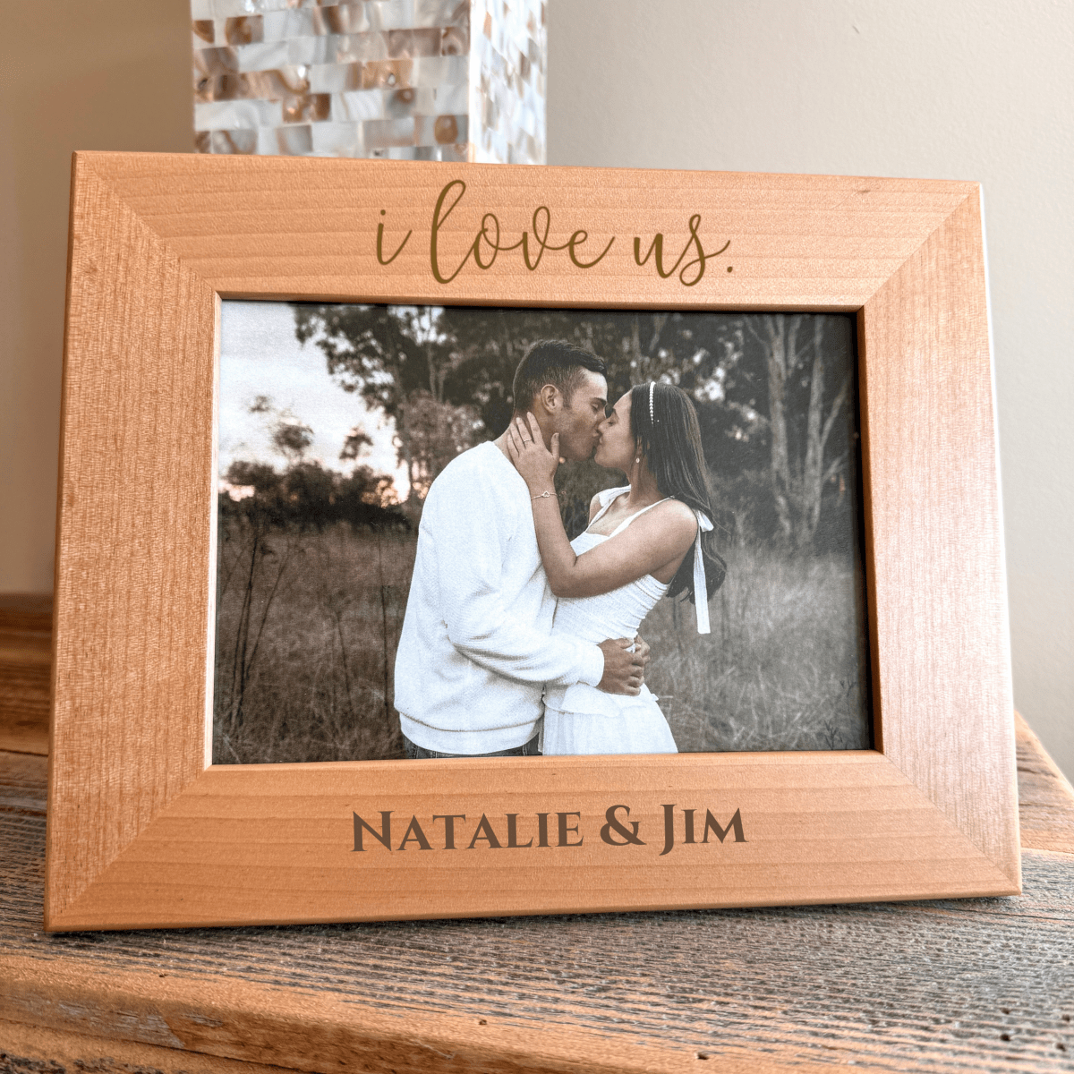 Personalized I Love Us Photo Frame for her, Customized Gifts for Women by Groovy Girl Gifts