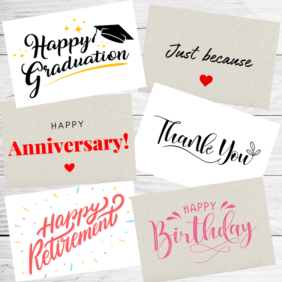 Personalized Our All Occasions Gift Note for her, Customized Gifts for Women by Groovy Girl Gifts
