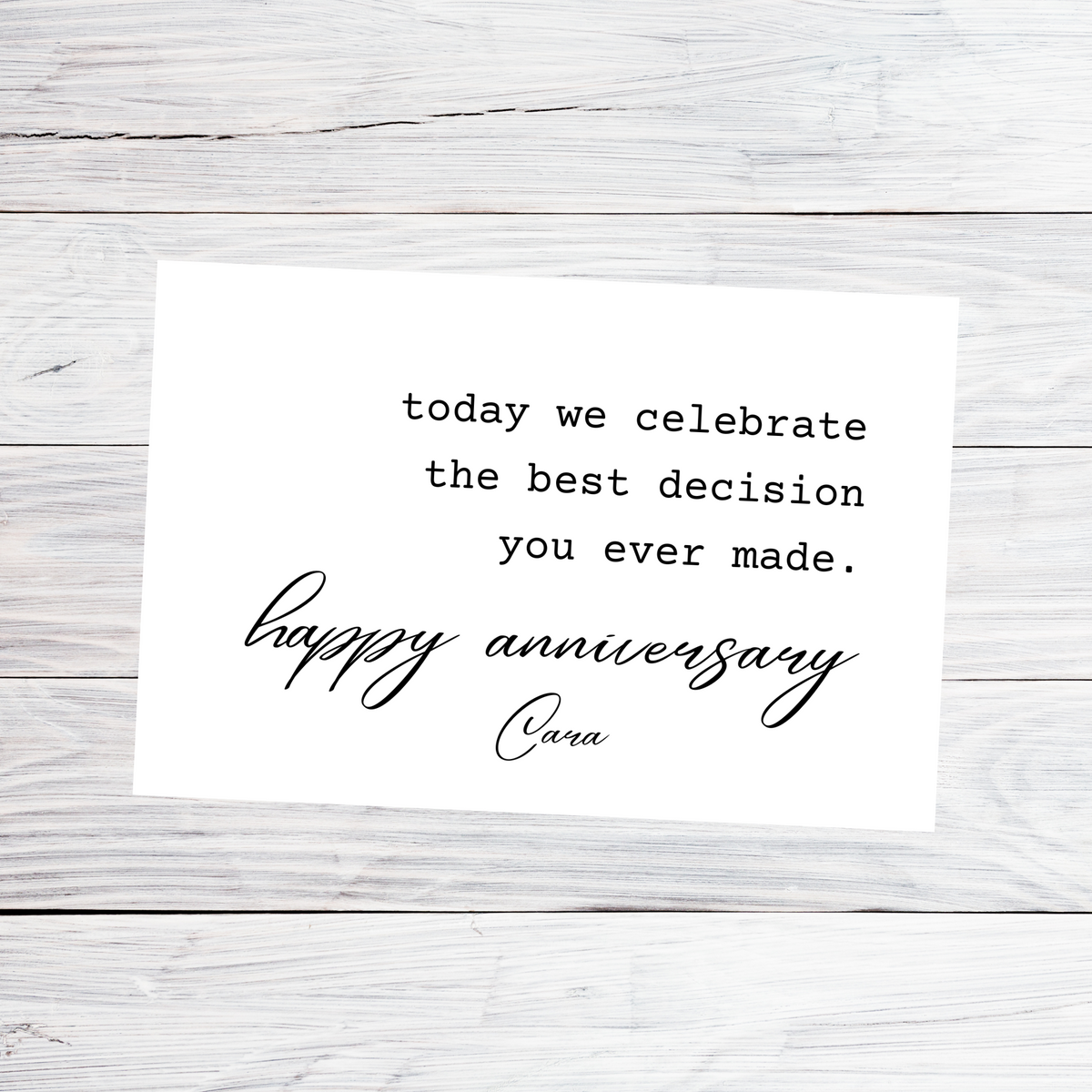 Personalized Personalized Anniversary Cards for her, Customized Gifts for Women by Groovy Girl Gifts