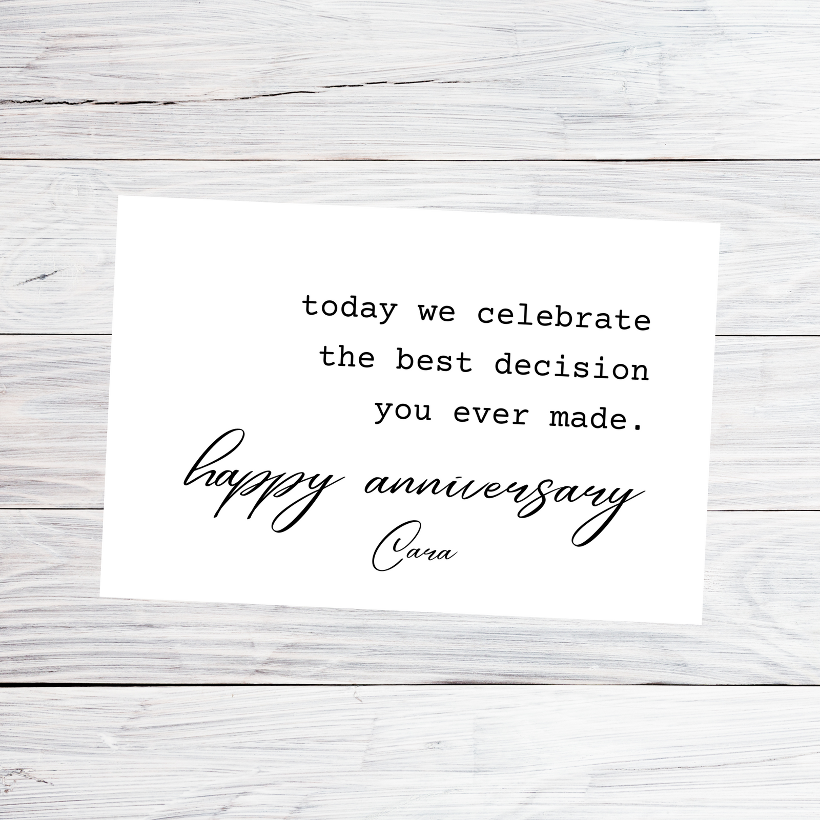 Personalized Personalized Anniversary Cards for her, Customized Gifts for Women by Groovy Girl Gifts