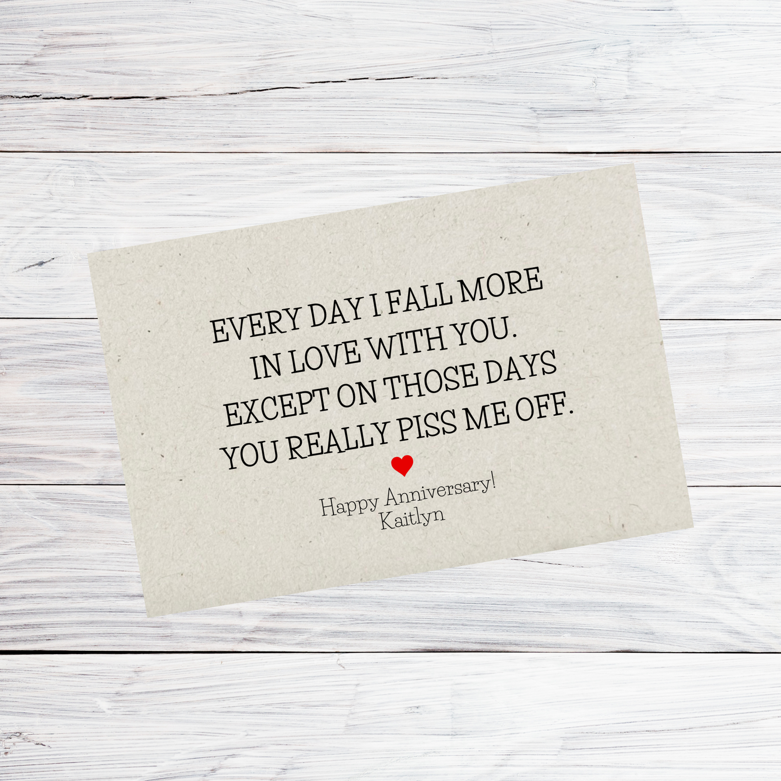 Personalized Personalized Anniversary Cards for her, Customized Gifts for Women by Groovy Girl Gifts