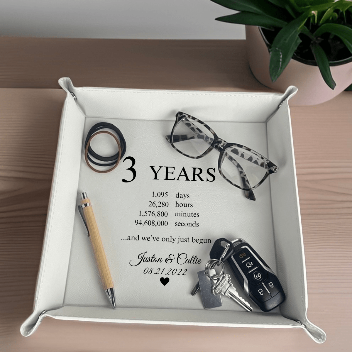 Personalized Timeless Love Jewelry Tray for her, Customized Gifts for Women by Groovy Girl Gifts
