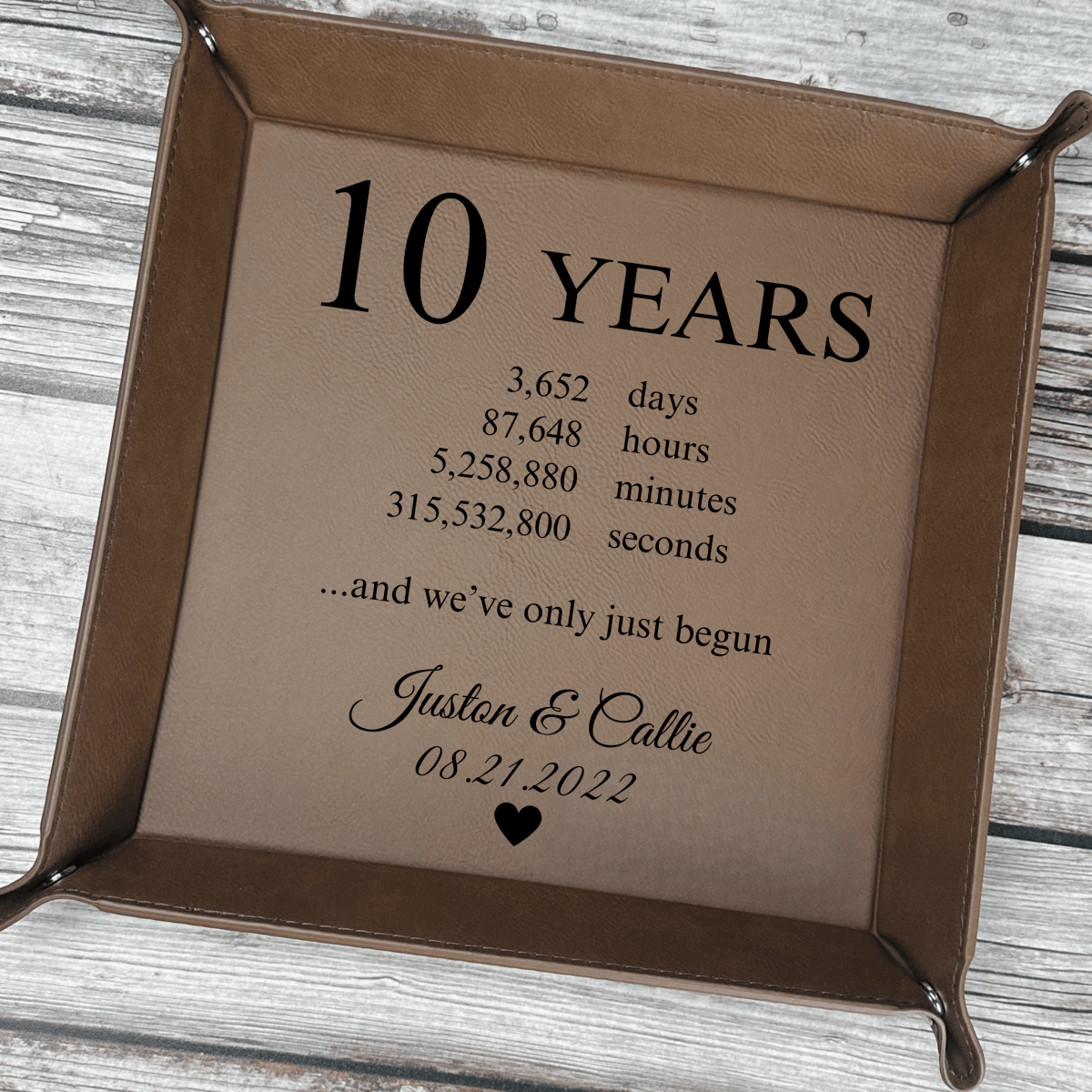 Personalized Timeless Love Jewelry Tray for her, Customized Gifts for Women by Groovy Girl Gifts