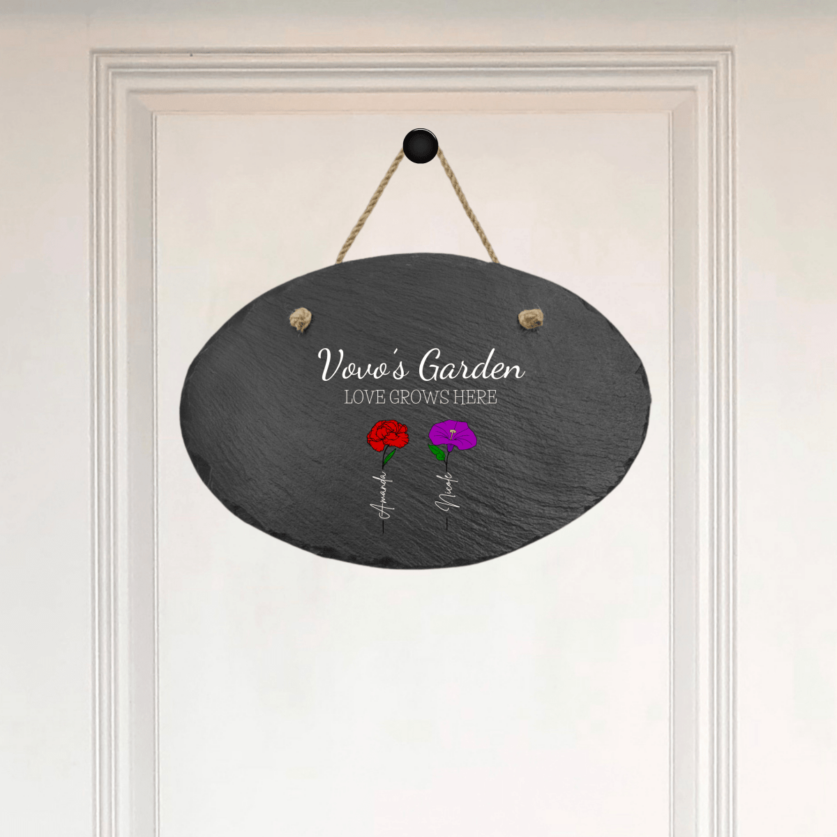 Personalized Custom Mother's Garden Sign for her, Customized Gifts for Women by Groovy Girl Gifts