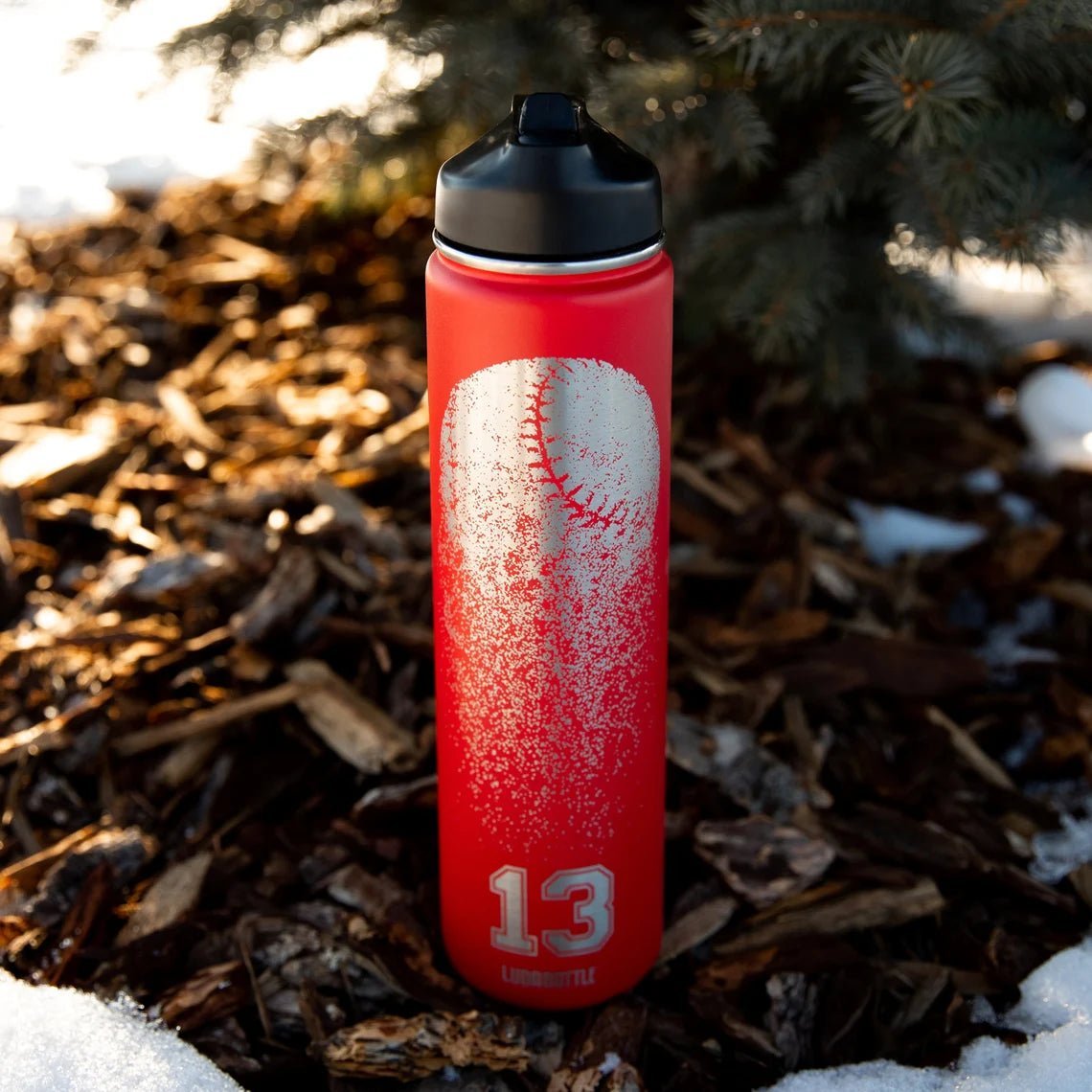 Water Bottle 24oz Baseball Personalized Bottle