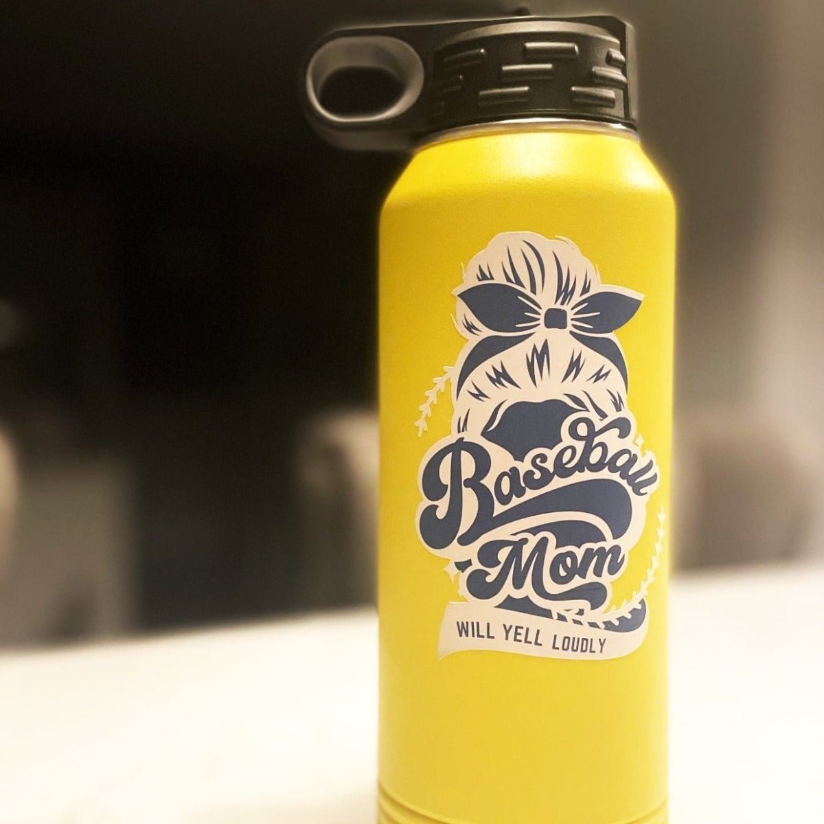 Water Bottle Baseball Mom Water Bottle