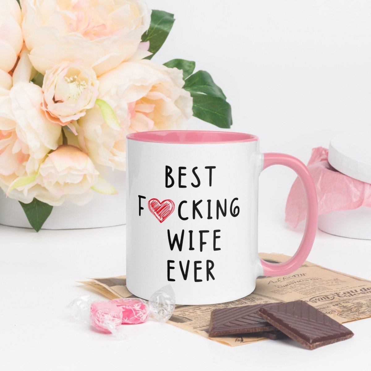 Personalized Best F**king Wife Ever Coffee Mug for her, Customized Gifts for Women by Groovy Girl Gifts