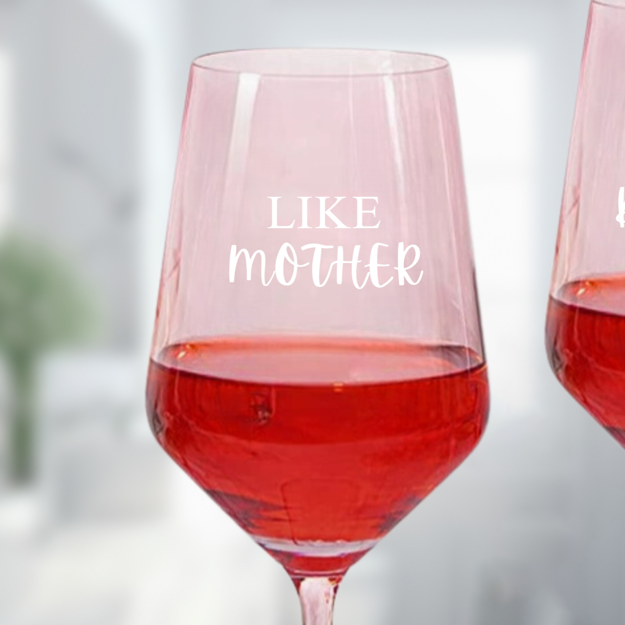 Just Like Mom Crystal Wine Glass Set