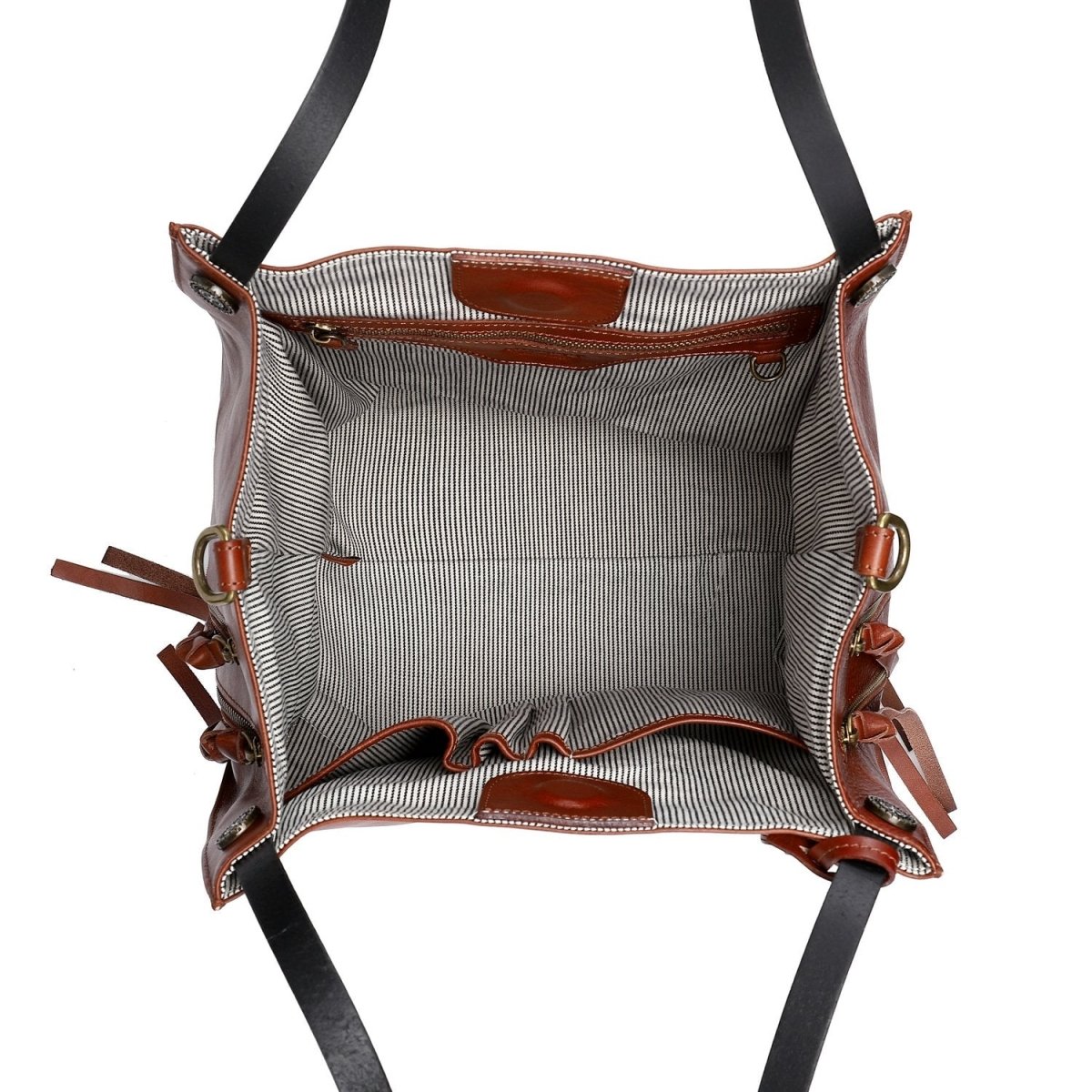 Personalized Daisy Leather Tote for her, Customized Gifts for Women by Groovy Girl Gifts