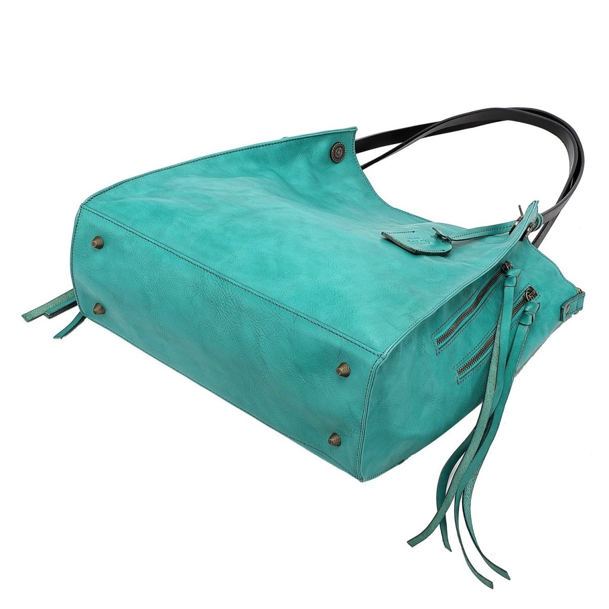 Personalized Daisy Leather Tote for her, Customized Gifts for Women by Groovy Girl Gifts