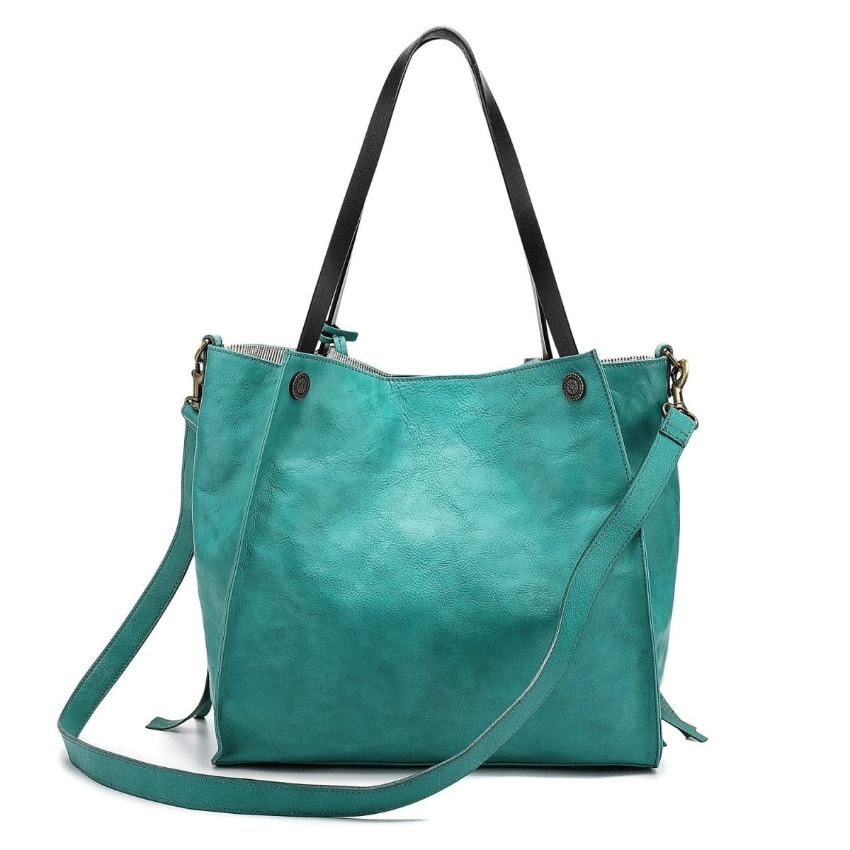 Personalized Daisy Leather Tote for her, Customized Gifts for Women by Groovy Girl Gifts