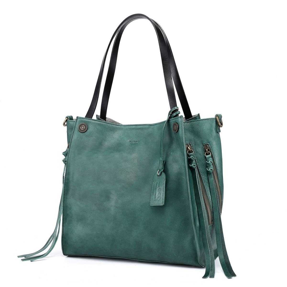 Personalized Daisy Leather Tote for her, Customized Gifts for Women by Groovy Girl Gifts