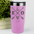 Pink Valentines Day Tumbler With Arrow Of Love Design