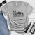 Womens Grey T Shirt with Chaos-Coordinator design