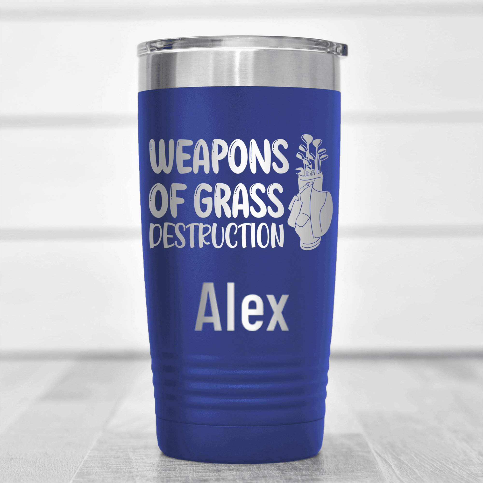 Blue Golf Gifts For Her Tumbler With Choose Your Club Design