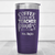 Purple Teacher Tumbler With Coffee Gives Me Powers Design