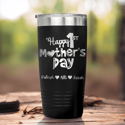 Black Mothers Day Tumbler With First Mothers Day Design