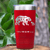 Red Mothers Day Tumbler With Flower Mama Bear Design