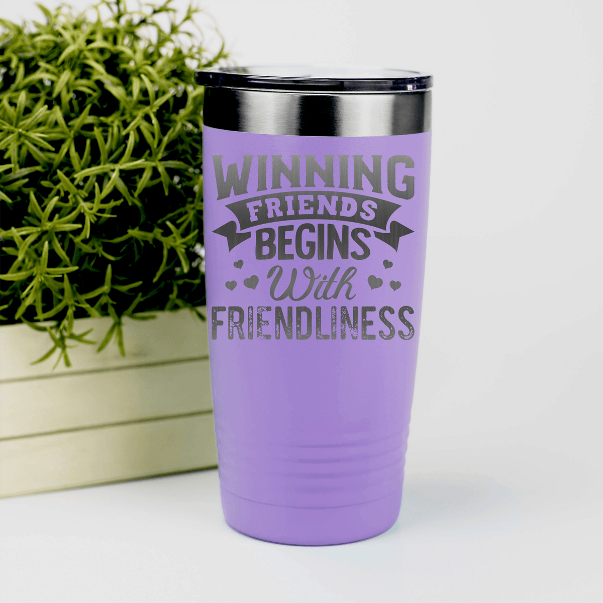 Light Purple Best Friend tumbler Friends With Friendliness