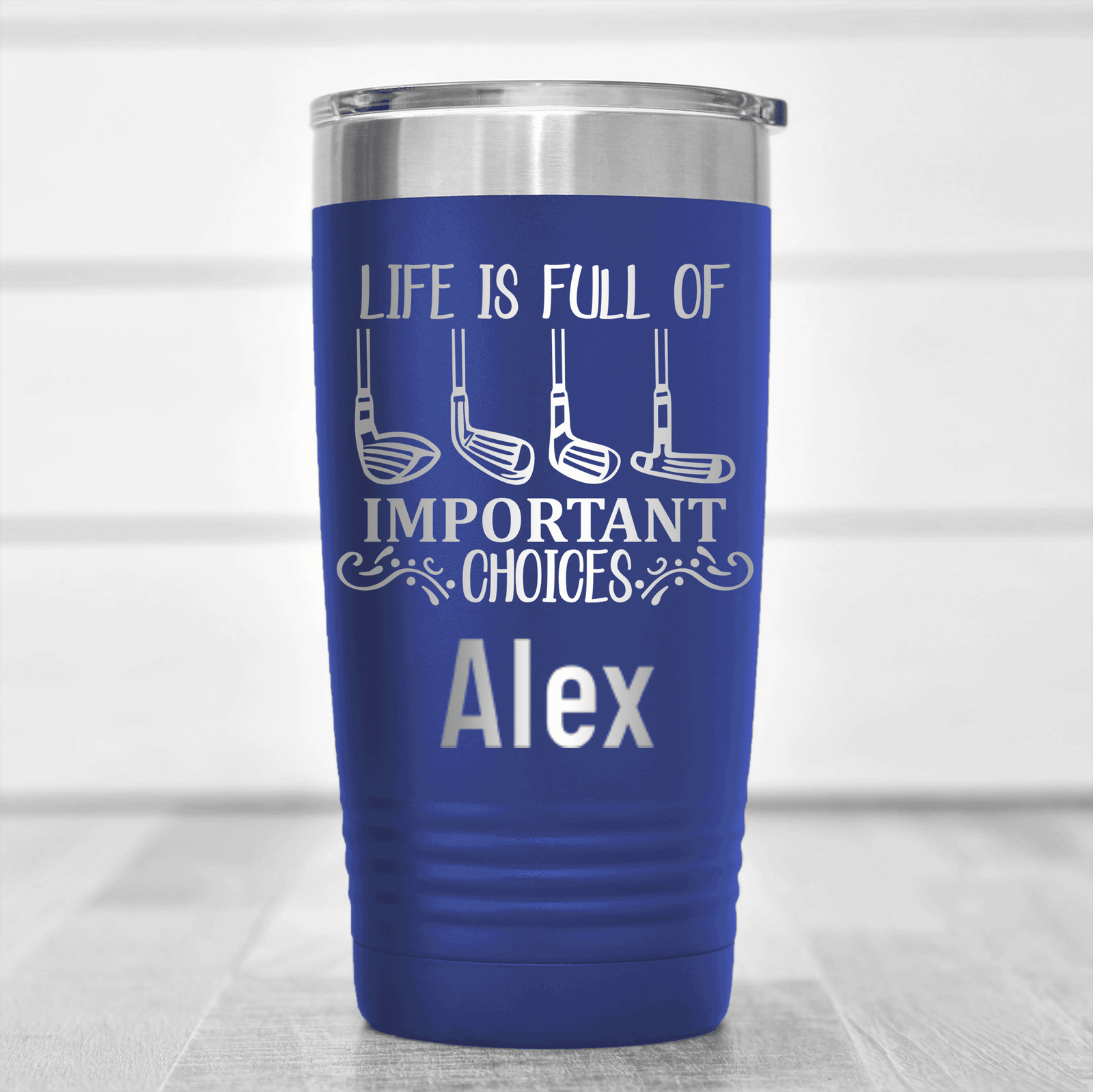Blue Golf Gifts For Her Tumbler With Girls Have Choices Design