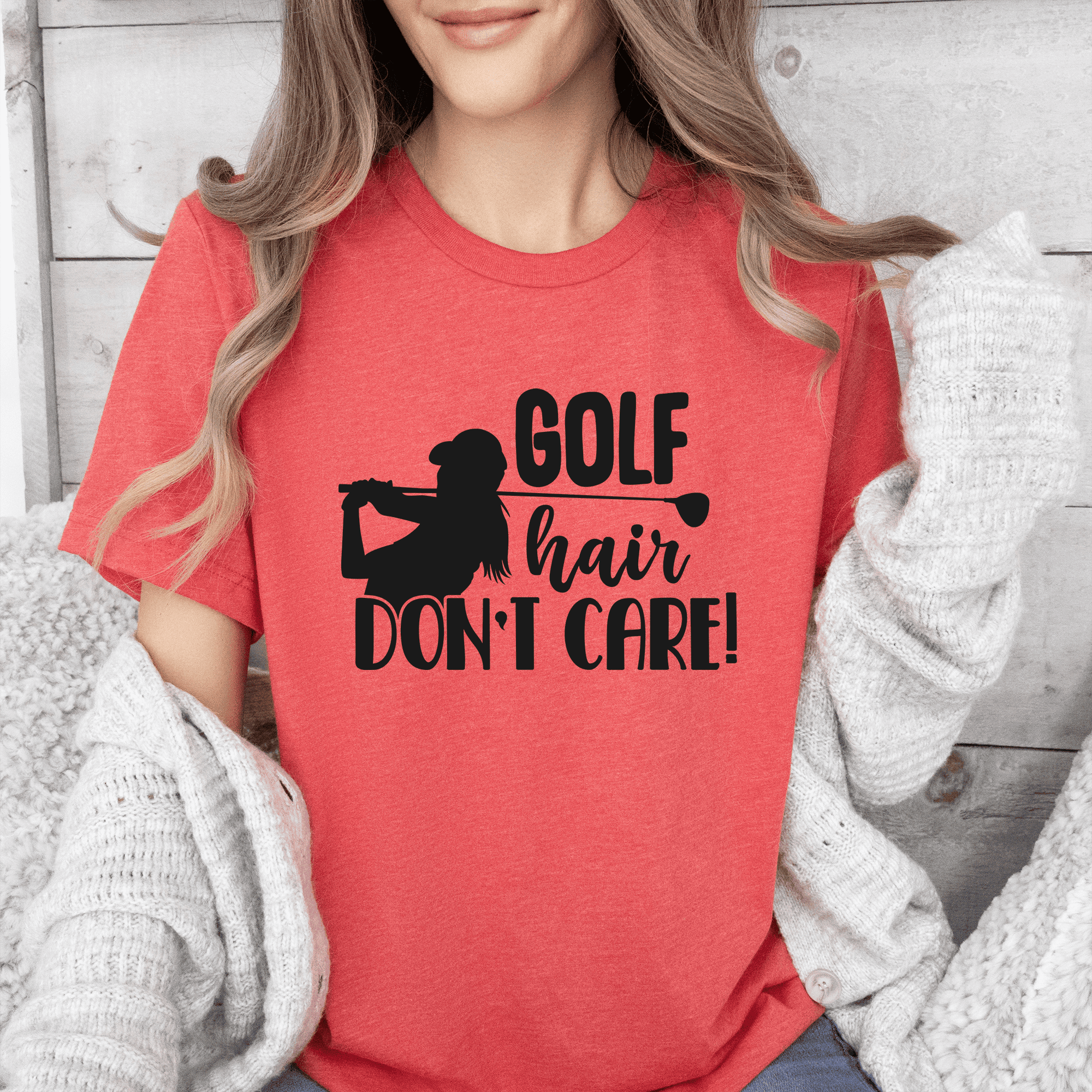 Golf Hair Dont Care Womens T Shirt
