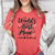 Womens Light Red T Shirt with Greatest-Mom-In-The-World design