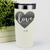 White Valentines Day Tumbler With Heart Carved Love Design