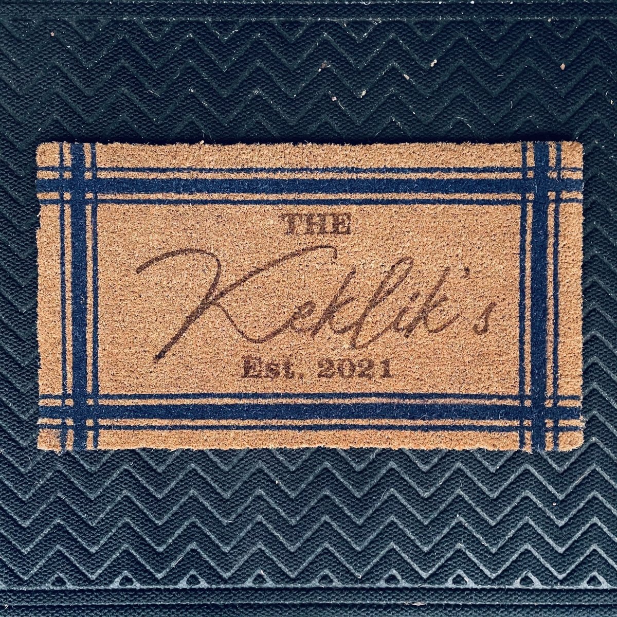 Personalized Personalized Greetings Mat for her, Customized Gifts for Women by Groovy Girl Gifts