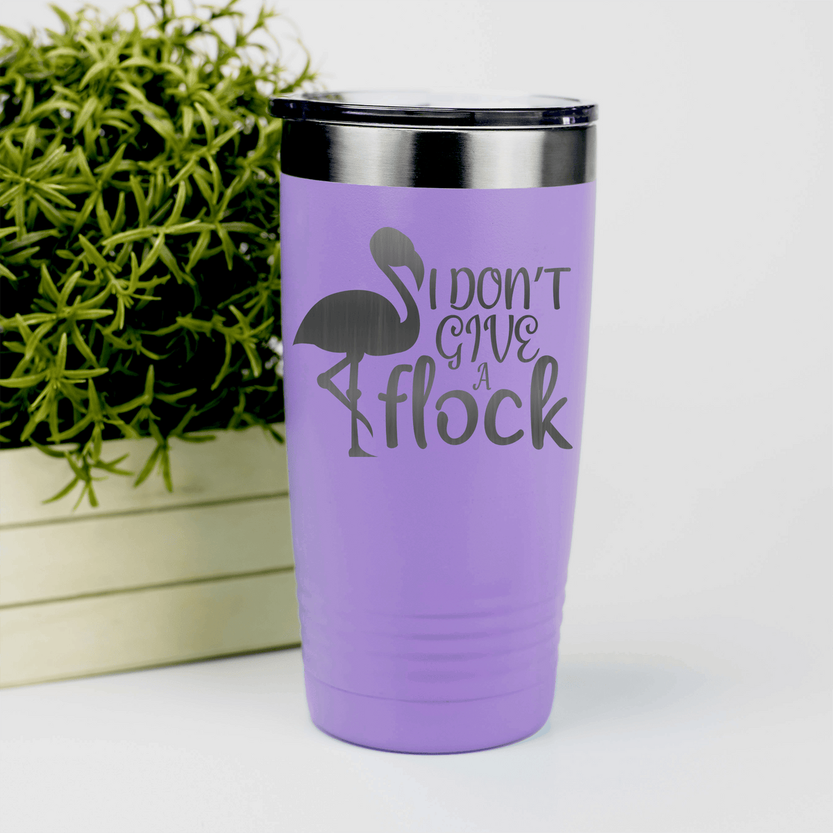 Light Purple pickelball tumbler I Dont Give A Flock