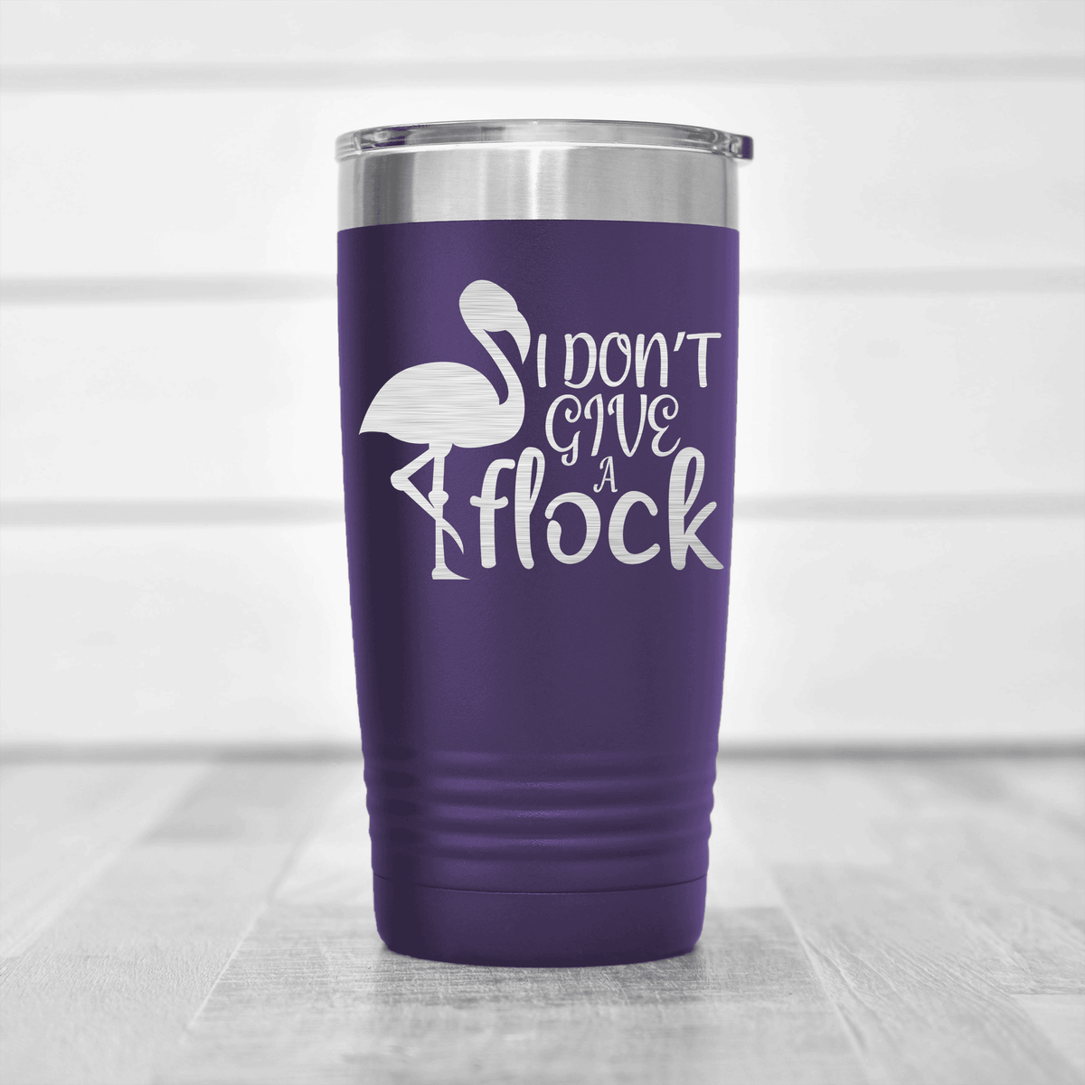 Purple pickelball tumbler I Dont Give A Flock
