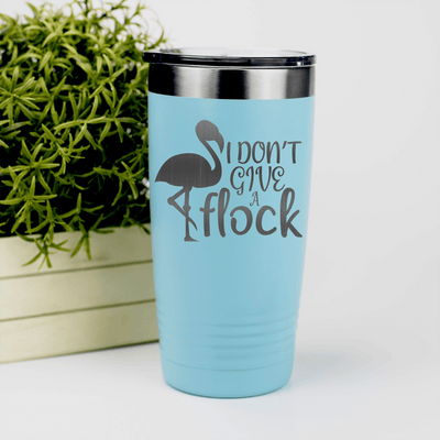 Teal pickelball tumbler I Dont Give A Flock