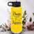 Yellow Valentines Day Water Bottle With Kisses For My Valentine Design