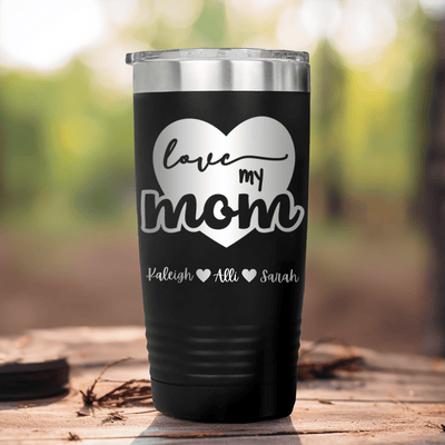 Black Mothers Day Tumbler With Love My Mom Design