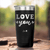 Black Valentines Day Tumbler With Love You Most Design