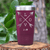 Maroon Valentines Day Tumbler With Lovers Arrow Design