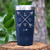 Navy Valentines Day Tumbler With Lovers Arrow Design