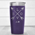 Purple Valentines Day Tumbler With Lovers Arrow Design