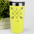 Yellow Valentines Day Tumbler With Lovers Arrow Design