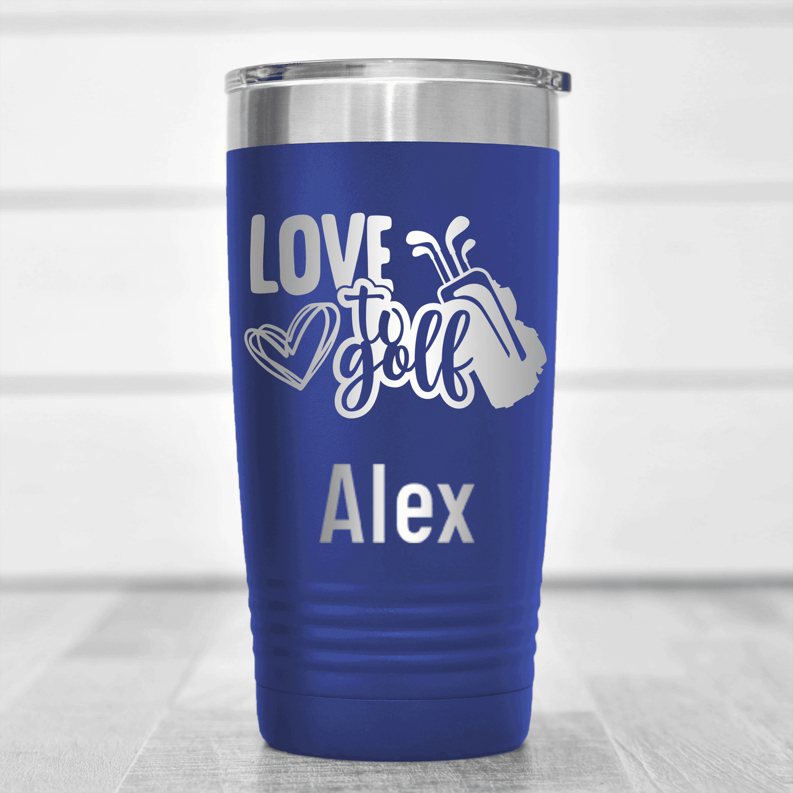 Blue Golf Gifts For Her Tumbler With Loving To Golf Design