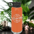 Orange Mothers Day Water Bottle With Moms Greatest Blessings Design