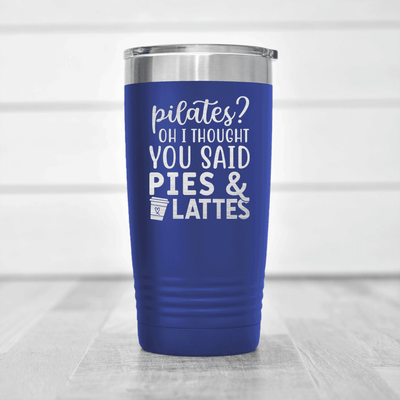 Blue pickelball tumbler Pies And Lattes